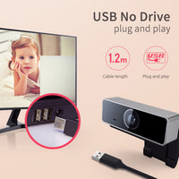 60° Widescreen Webcam for Streaming, Conferencing & Recording